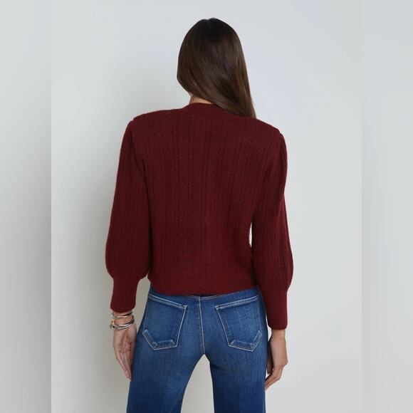 L’agence Talullah Jeweled Button Cardigan L - Picture 6 of 9